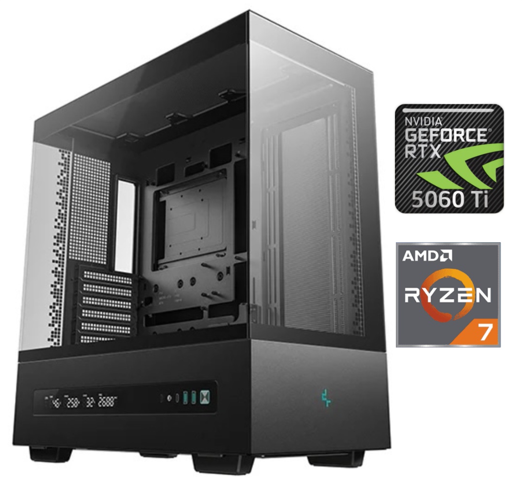 Equipo Gamer Ryzen 7 8700F, 32GB, 1TB, RTX 5060Ti 8GB - Producto destacado