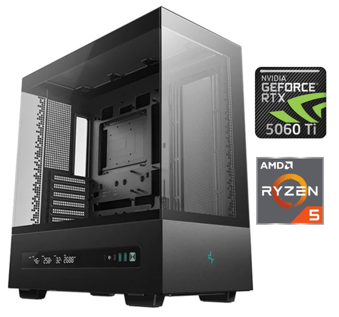 Equipo Gamer Ryzen 5 8400F, 16GB, 1TB NVMe, RTX 5060Ti 8GB - Producto destacado