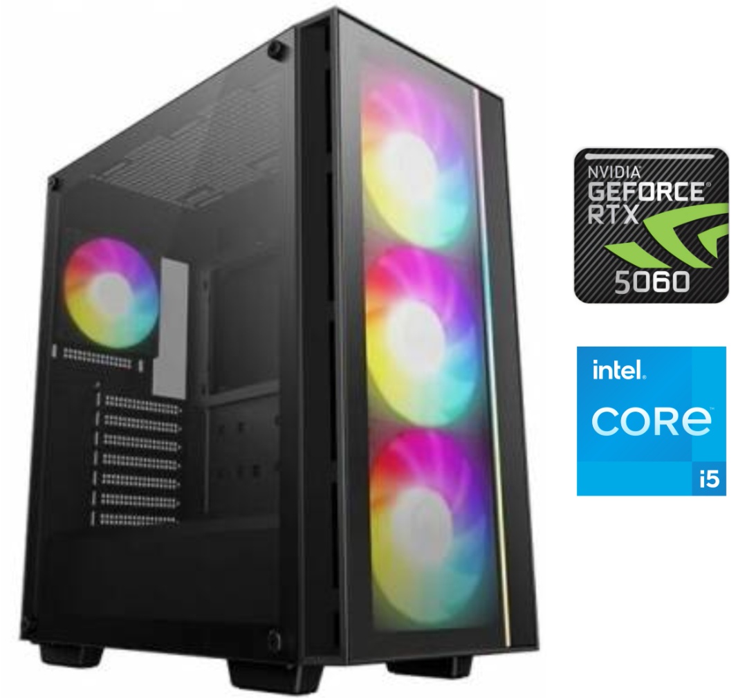 Equipo Gamer Core i5 14400F, 16GB, 1TB NVMe, RTX 5060 8GB - Producto destacado