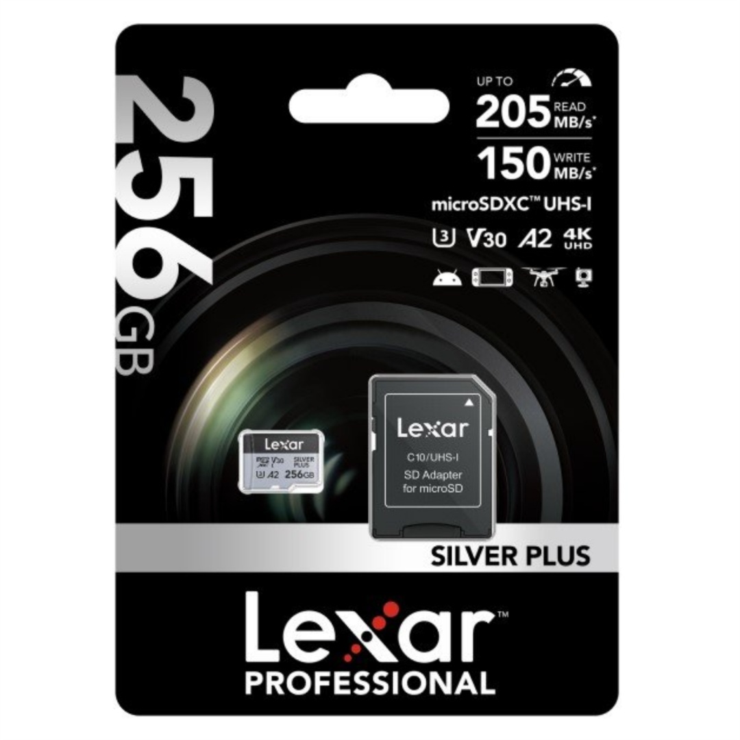 Memoria microSDXC Lexar Professional 256GB Silver Plus - Producto destacado
