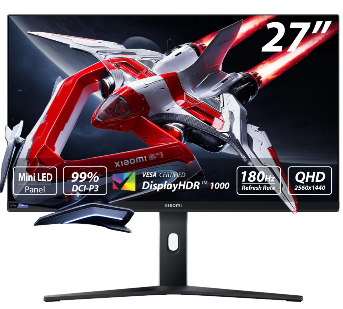 Monitor Gamer Xiaomi Mini LED G Pro 27" WQHD 180Hz 1ms - Producto destacado