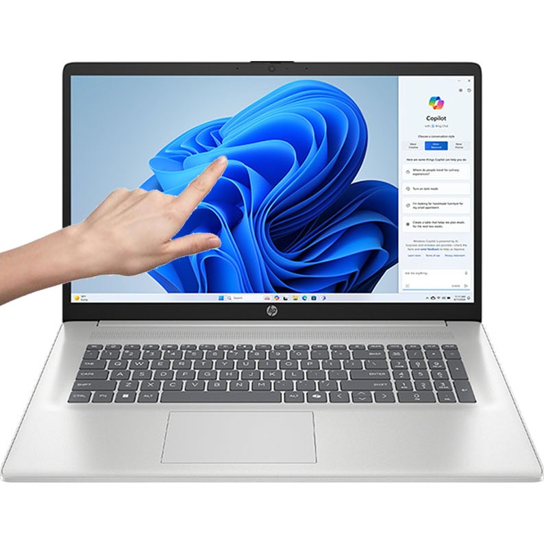 Notebook HP Core Ultra 7 255U 5.2Ghz, 16GB, 1TB SSD, 17.3'' HD+ Touch - Producto destacado
