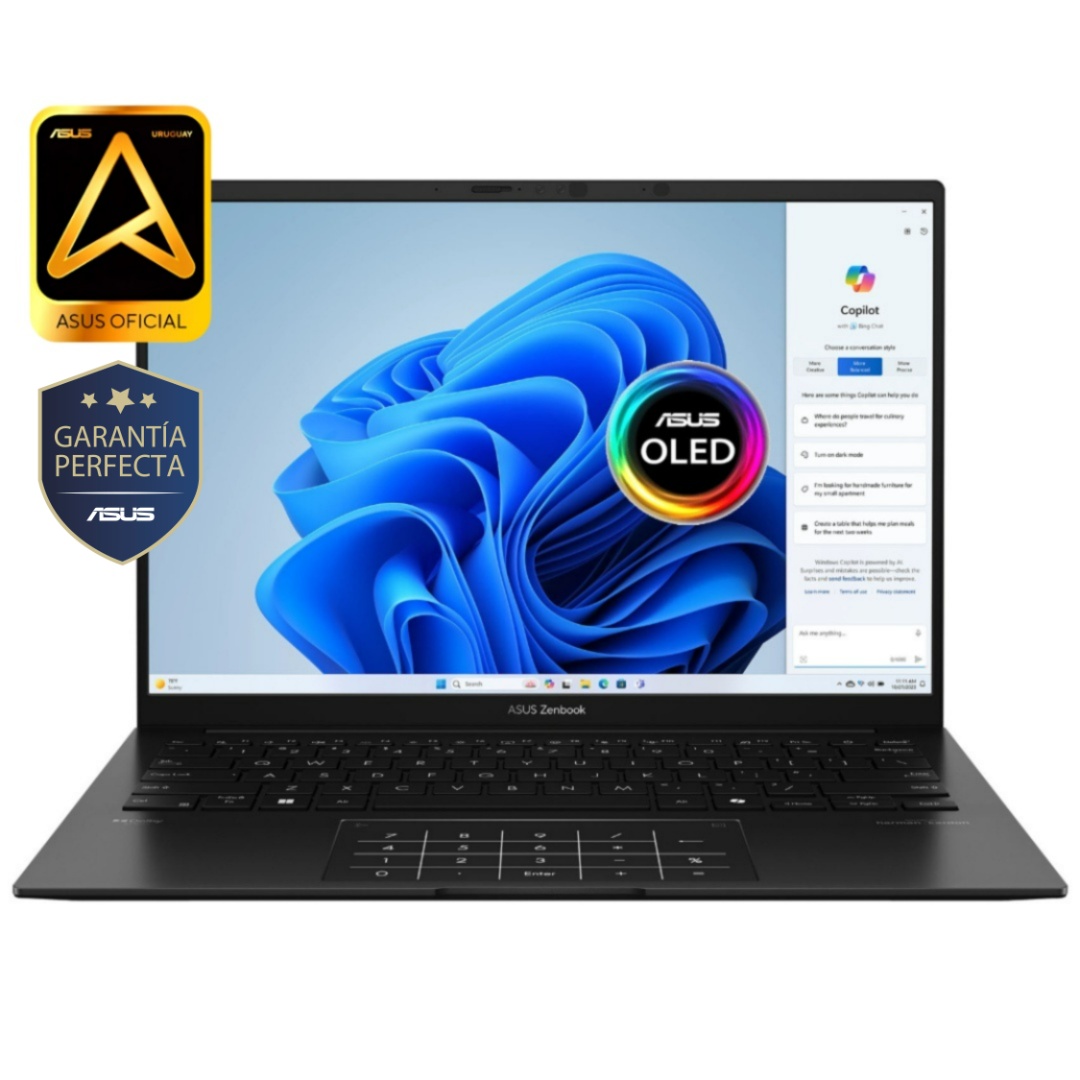 Notebook Asus Zenbook Ryzen AI 7 445 4.6Ghz, 16GB, 1TB SSD, 14" OLED - Producto destacado
