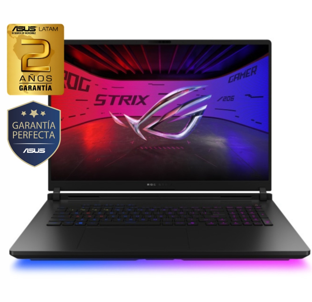 Notebook Gamer Asus ROG Core Ultra 9 5.4Ghz, 32GB, 2TB SSD, 18" 2.5K 240Hz, RTX 5090 24GB - Producto destacado